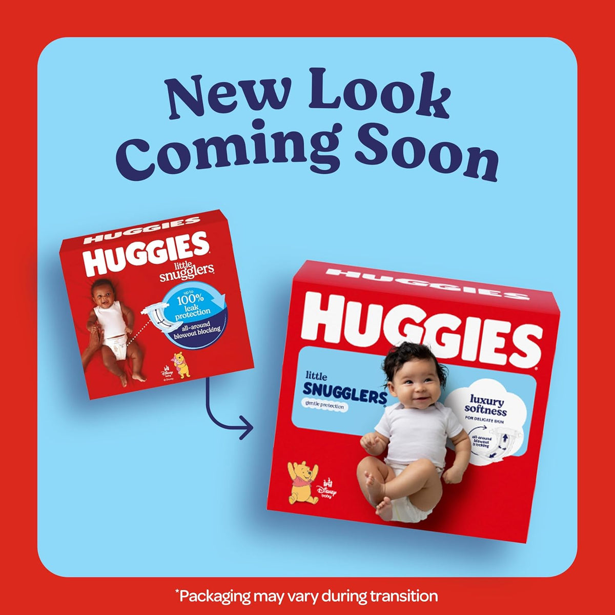 Huggies Size 1 Diapers, Little Snugglers Diapers, Size 1 (8-14 lbs), 198 Count (6 Packs of 33), Packaging May Vary