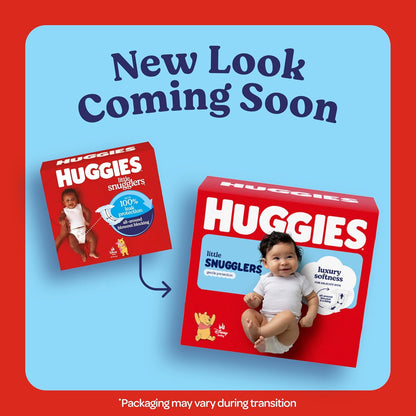 Huggies Size 1 Diapers, Little Snugglers Diapers, Size 1 (8-14 lbs), 198 Count (6 Packs of 33), Packaging May Vary
