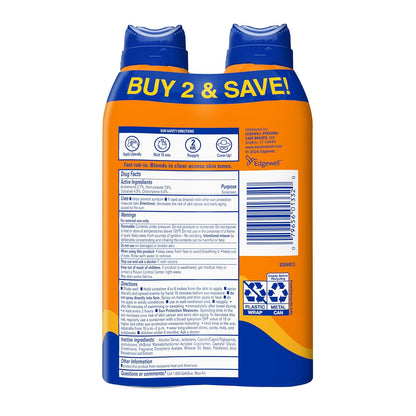 Banana Boat Sport Ultra SPF 50 Sunscreen Spray | Banana Boat Sunscreen Spray SPF 50, Water Resistant, Oxybenzone Free, Sunblock, 6oz each Twin Pack